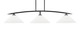 Toltec Lighting - 3733-MB-318 - Three Light Bar - Kurve - Matte Black