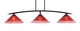 Toltec Lighting - 3733-MB-716 - Three Light Bar - Kurve - Matte Black
