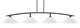 Toltec Lighting - 3734-MB-2161 - Four Light Bar - Kurve - Matte Black