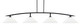 Toltec Lighting - 3734-MB-318 - Four Light Bar - Kurve - Matte Black