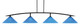 Toltec Lighting - 3734-MB-415 - Four Light Bar - Kurve - Matte Black