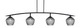 Toltec Lighting - 3734-MB-4922 - Four Light Bar - Kurve - Matte Black