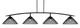 Toltec Lighting - 3734-MB-808-MB - Four Light Bar - Kurve - Matte Black
