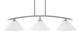 Toltec Lighting - 3736-GP-2121 - Three Light Billiard/Island - Kurve - Graphite