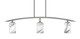 Toltec Lighting - 3736-GP-3009 - Three Light Billiard/Island - Kurve - Graphite
