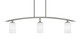 Toltec Lighting - 3736-GP-310 - Three Light Island Pendant - Kurve - Graphite