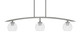 Toltec Lighting - 3736-GP-4100 - Three Light Island Pendant - Kurve - Graphite