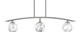 Toltec Lighting - 3736-GP-4109 - Three Light Island Pendant - Kurve - Graphite
