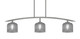Toltec Lighting - 3736-GP-4612 - Three Light Island Pendant - Kurve - Graphite