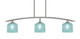 Toltec Lighting - 3736-GP-4615 - Three Light Island Pendant - Kurve - Graphite