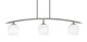 Toltec Lighting - 3736-GP-4811 - Three Light Island Pendant - Kurve - Graphite
