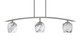 Toltec Lighting - 3736-GP-4819 - Three Light Island Pendant - Kurve - Graphite