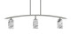 Toltec Lighting - 3736-GP-549 - Three Light Billiard/Island - Kurve - Graphite
