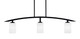 Toltec Lighting - 3736-MB-310 - Three Light Island Pendant - Kurve - Matte Black