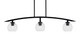 Toltec Lighting - 3736-MB-4100 - Three Light Island Pendant - Kurve - Matte Black
