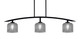 Toltec Lighting - 3736-MB-4612 - Three Light Island Pendant - Kurve - Matte Black