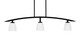 Toltec Lighting - 3736-MB-500 - Three Light Island Pendant - Kurve - Matte Black