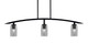 Toltec Lighting - 3736-MB-542 - Three Light Island Pendant - Kurve - Matte Black