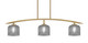 Toltec Lighting - 3736-NAB-4612 - Three Light Island Pendant - Kurve - New Age Brass