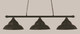 Toltec Lighting - 373-DG-429-DG - Three Light Billiard Bar - Oxford - Dark Granite