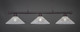 Toltec Lighting - 373-DG-714 - Three Light Bar - Oxford - Dark Granite