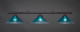 Toltec Lighting - 373-DG-715 - Three Light Bar - Oxford - Dark Granite
