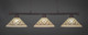 Toltec Lighting - 373-DG-718 - Three Light Bar - Oxford - Dark Granite