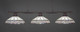 Toltec Lighting - 373-DG-948 - Three Light Bar - Oxford - Dark Granite