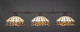 Toltec Lighting - 373-DG-997 - Three Light Billiard Bar - Oxford - Dark Granite
