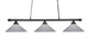 Toltec Lighting - 373-MB-4012 - Three Light Billiard/Island - Oxford - Matte Balck