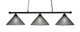Toltec Lighting - 373-MB-918 - Three Light Billiard/Island Pendant - Oxford - Matte Black