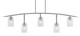 Toltec Lighting - 3745-GP-3002 - Five Light Bar - Kurve - Graphite