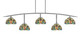 Toltec Lighting - 3745-GP-9905 - Five Light Bar - Kurve - Graphite
