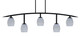 Toltec Lighting - 3745-MB-4022 - Five Light Bar - Kurve - Matte Black