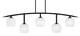 Toltec Lighting - 3745-MB-4811 - Five Light Bar - Kurve - Matte Black