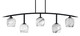 Toltec Lighting - 3745-MB-4819 - Five Light Bar - Kurve - Matte Black