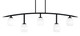 Toltec Lighting - 3745-MB-615 - Five Light Bar - Kurve - Matte Black