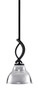 Toltec Lighting - 3901-MB-427-CH - One Light Mini Pendant - Cavella - Matte Black