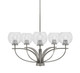 Toltec Lighting - 3905-GP-4100 - Five Light Chandelier - Cavella - Graphite