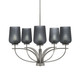 Toltec Lighting - 3905-GP-4252 - Five Light Chandelier - Cavella - Graphite