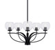 Toltec Lighting - 3905-MB-4100 - Five Light Chandelier - Cavella - Matte Black