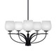 Toltec Lighting - 3905-MB-4811 - Five Light Chandelier - Cavella - Matte Black