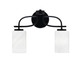 Toltec Lighting - 3912-MB-3001 - Two Light Bath Bar - Cavella - Matte Black