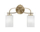 Toltec Lighting - 3912-NAB-531 - Two Light Bath Bar - Cavella - New Age Brass