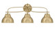 Toltec Lighting - 3913-NAB-427-NAB - Three Light Bath Bar - Cavella - New Age Brass