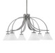 Toltec Lighting - 3926-GP-312 - Six Light Chandelier - Cavella - Graphite