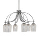 Toltec Lighting - 3926-GP-4253 - Six Light Chandelier - Cavella - Graphite