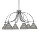 Toltec Lighting - 3926-GP-427-GP - Six Light Chandelier - Cavella - Graphite