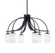 Toltec Lighting - 3926-MB-310 - Six Light Chandelier - Cavella - Matte Black