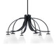 Toltec Lighting - 3926-MB-4761 - Six Light Chandelier - Cavella - Matte Black